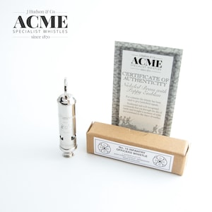 Personalised Peace Whistle – Nickel Plated