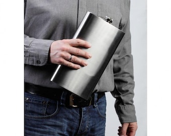 Petaca gigante personalizada de 2 litros, regalo divertido para bodas, padrinos de boda, recuerdo de despedida de soltero.