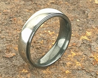 Gentleman's Zirconium Wedding Ring With Personalisation