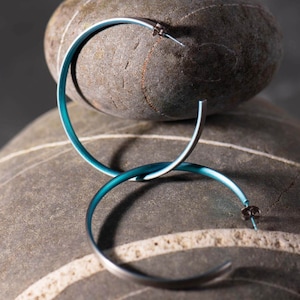 Hypoallergenic Titanium Large Hoop Earrings