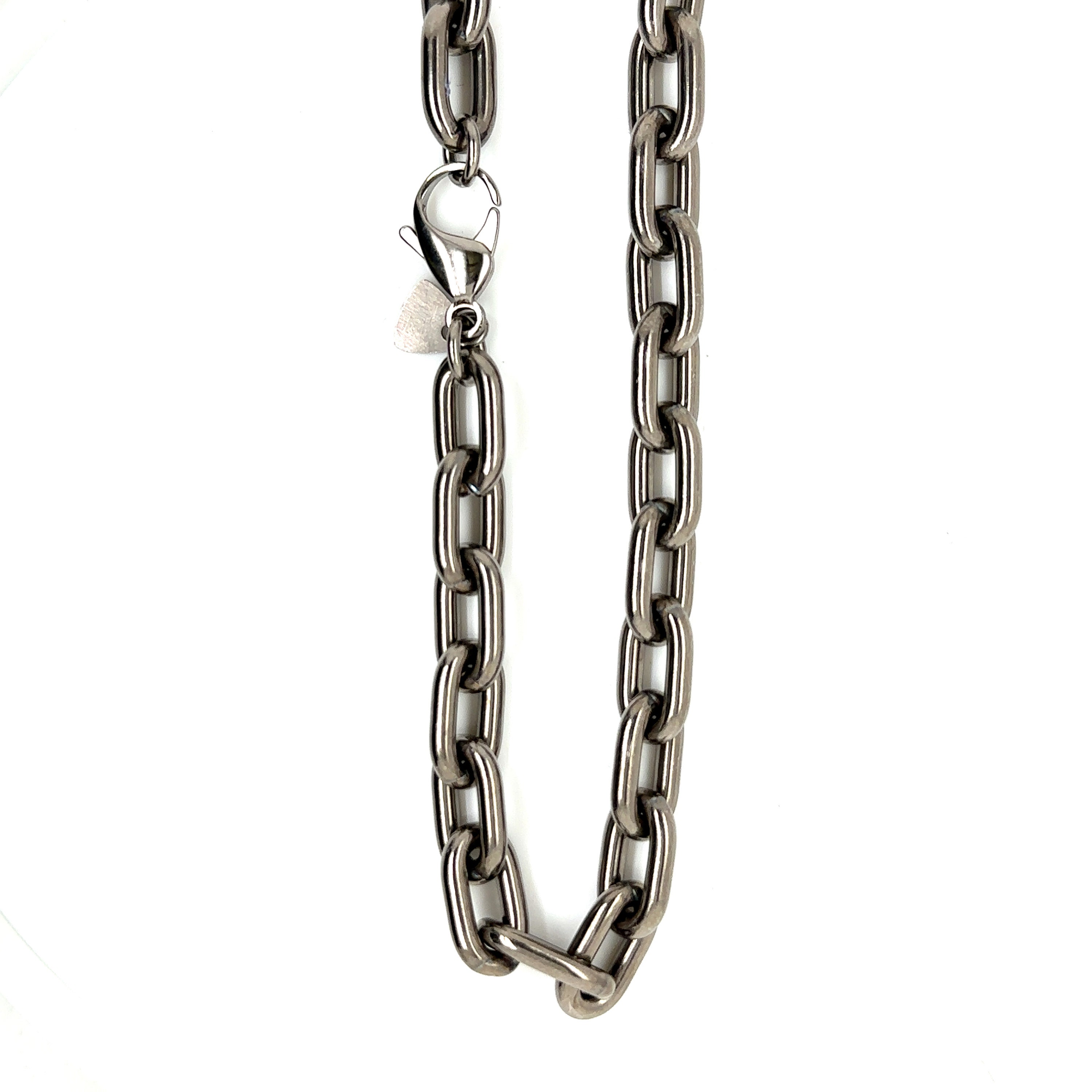 Men's Titanium Anchor Chain Necklace - Etsy