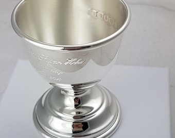 Personalised Christening Silver Egg Cup