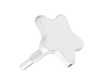 Sterling Silver Star Labret Earring