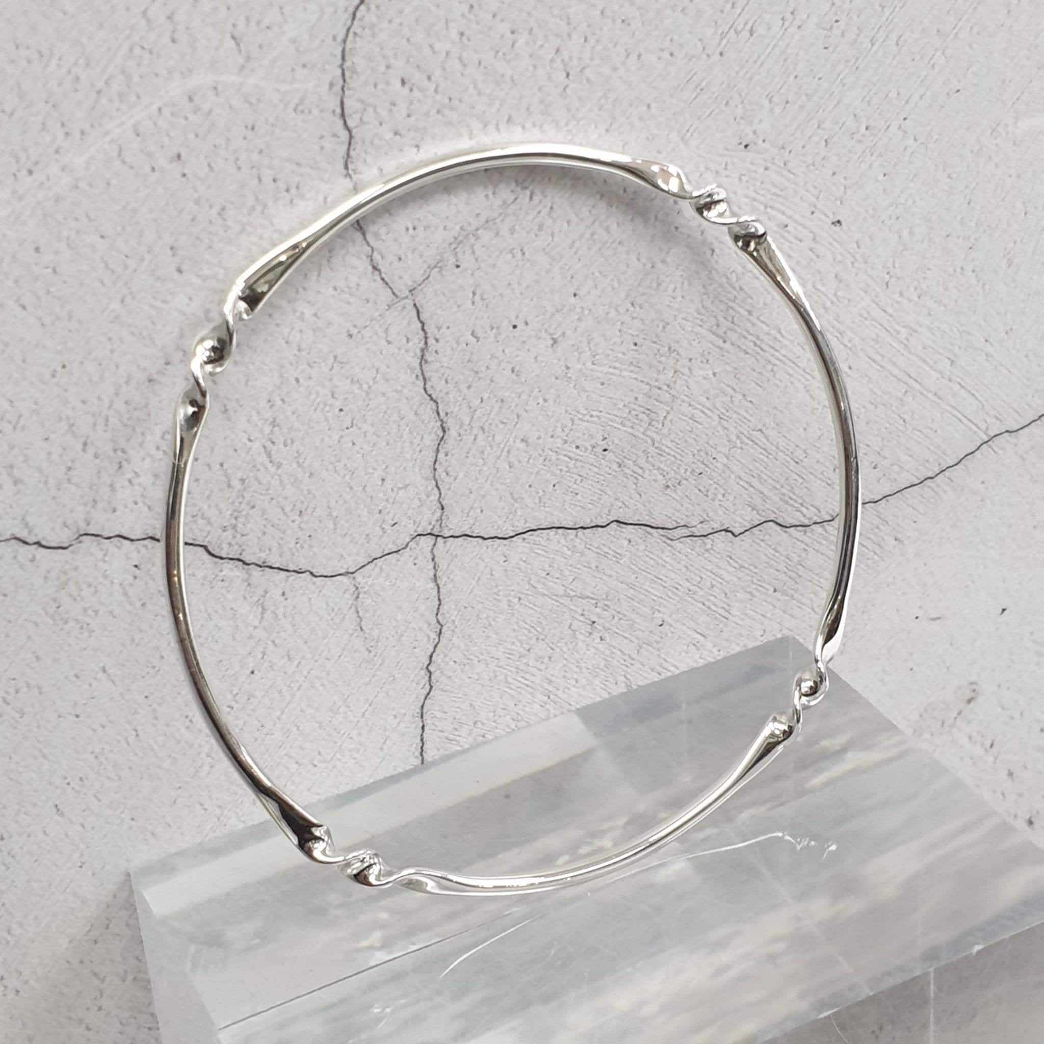 [HARANG]★BTS 着用★HR 11B_Silver Twist Bangle Bracelet HARANG]☆BTS 着用☆HR 11B_Silver Twist Bangle Bracelet