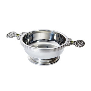 August Birthstone Pewter Quaich