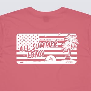 Country Western All Summer Avaylen T-Shirt, Lyric Tee, Country Rock Shirt, Sweet Home Alabama Tee, Beach Scene Shirt, Summer TShirt, USA