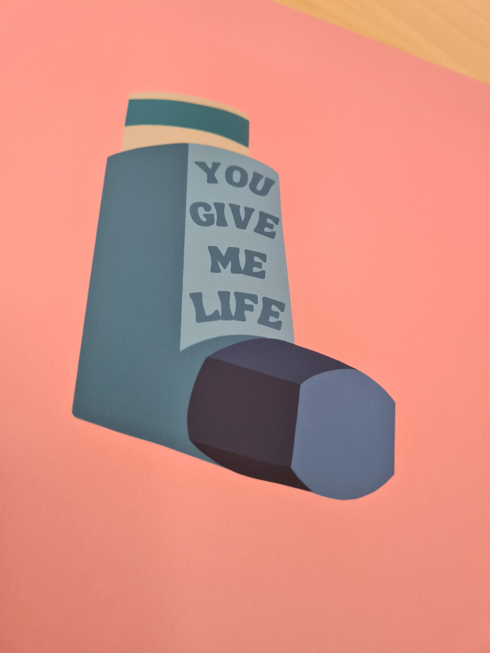 Inhaler pun digital download Afforable artwork Printable Etsy