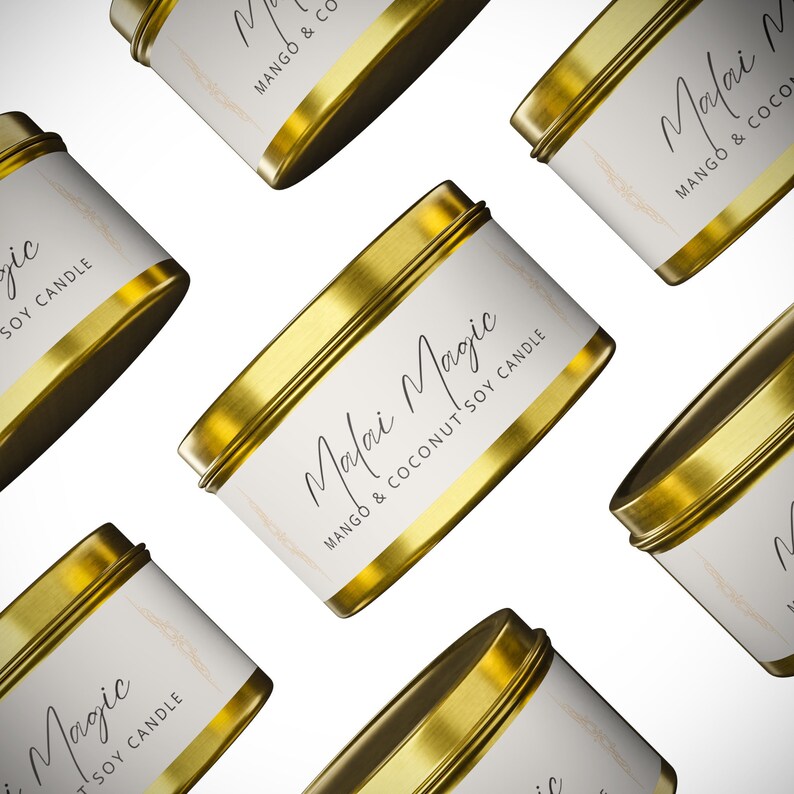 Malai Magic Candle Aromatherapy, Natural Scent, Tin Candle, Soy Wax