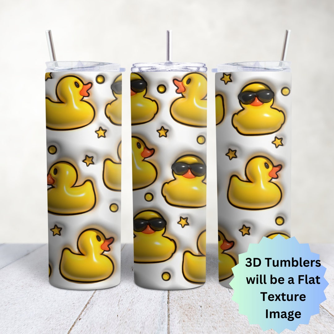 Cute Rubber Duck 20oz Skinny Travel Tumbler/coffee Tumbler/insulated