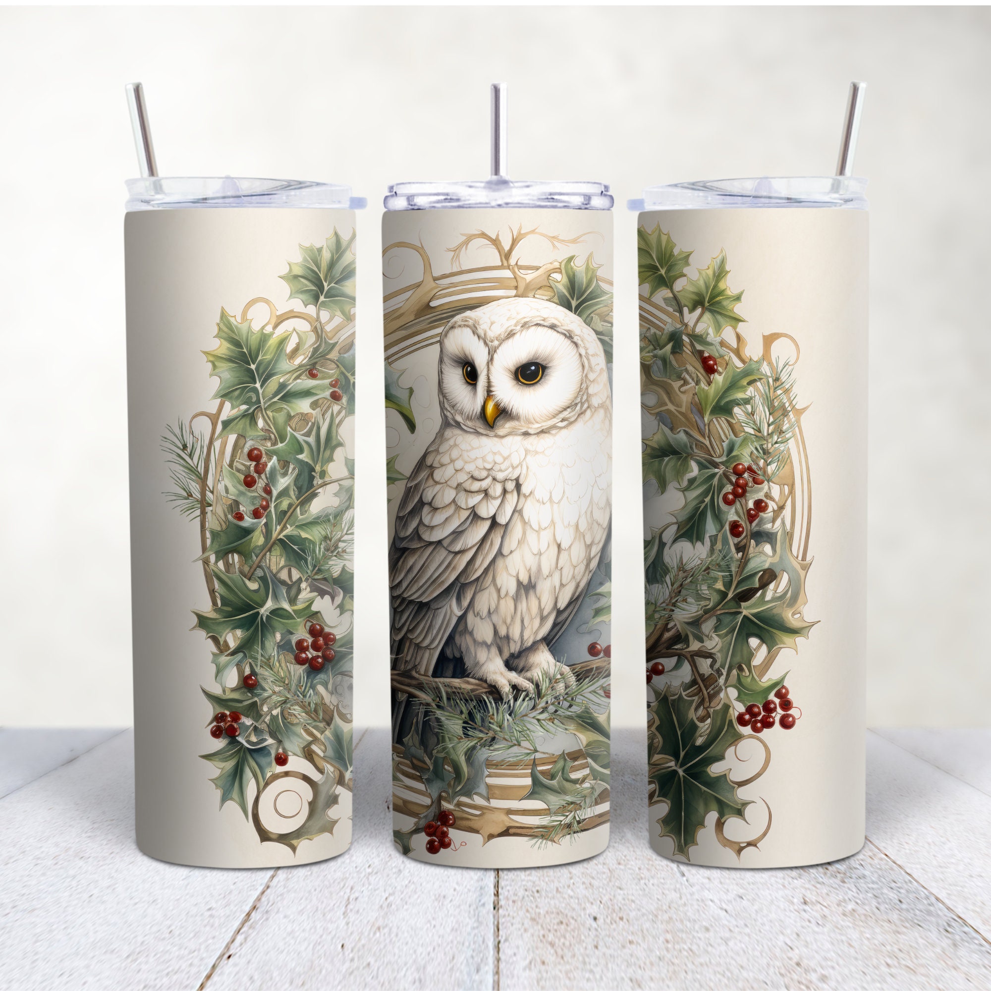 Snowy Owl Coffee Glass Tumbler - 16oz — Snowy Owl Coffee Roasters