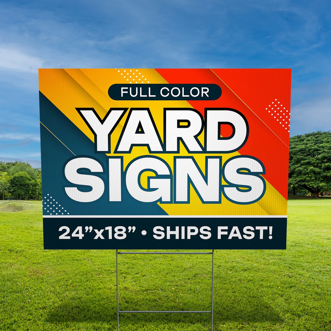 Custom Yard Sign Pack - 24