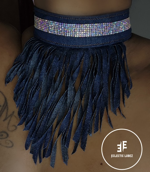 Denim & Diamonds Choker