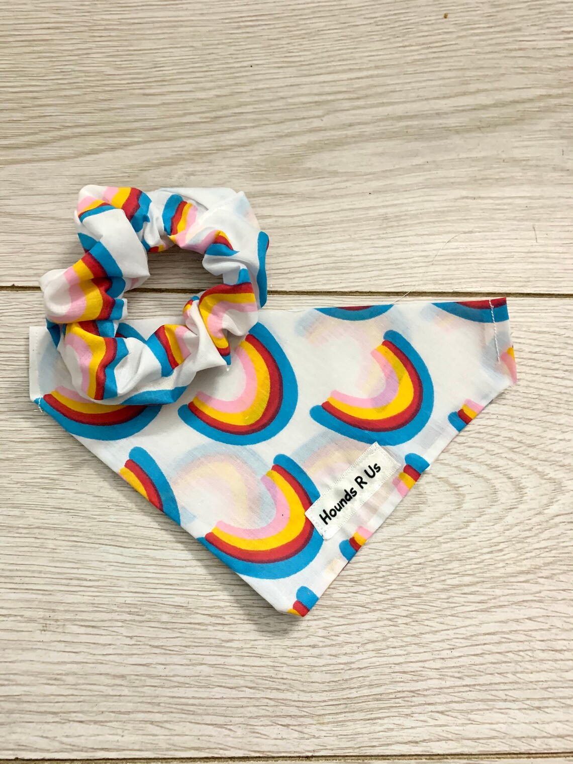 dog bandana and scrunchie set