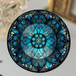 Mandala Design Coaster, Ceramic Coaster, Mandala Lover Gift, Eco-Friendly Home, Coffee Table Decor, Reading Nook Decor, Meditation Accessory