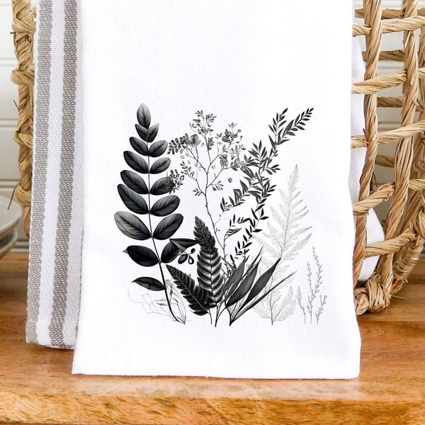 Black and White Bath Hand Towels - Etsy