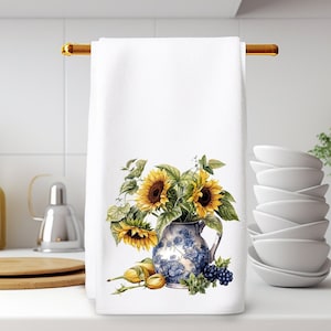 Sunflower Bath Hand Towels Etsy Ireland