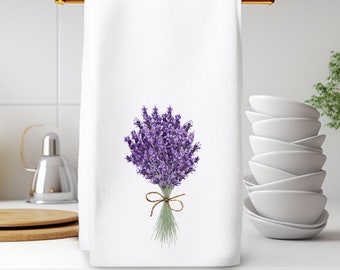 Lavender Hand Towel, Lavender Kitchen or Bath Towel, Lavender Bath Towel, Elegant Hand Towel, Luxury Guest Towel, Lavender Home Decor