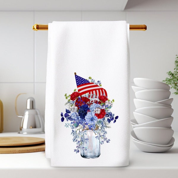 Custom Face Towel, 4th of July Golf Towel, Independence Day Golf Towel, Patriotic Golf Towel, USA Golf Towel main image 0