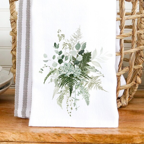 Green Hand Towel Etsy