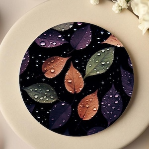 Nature-Inspired Ceramic Coaster: Home Office Accent