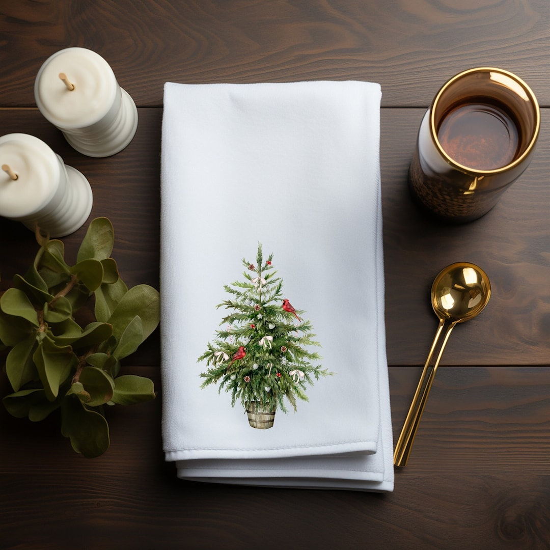 Christmas Hand Towel, Holiday Guest Towel, Christmas Hand Towel, Holiday Gift, Winter Hand Towel