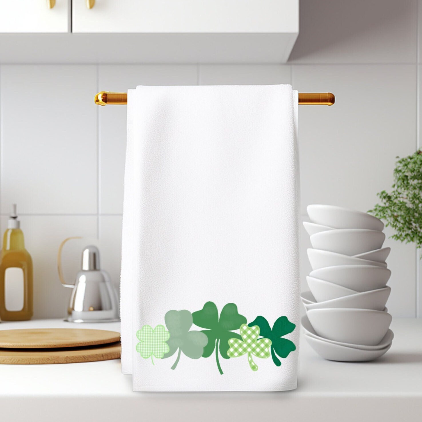 Shamrock hand towel outlet
