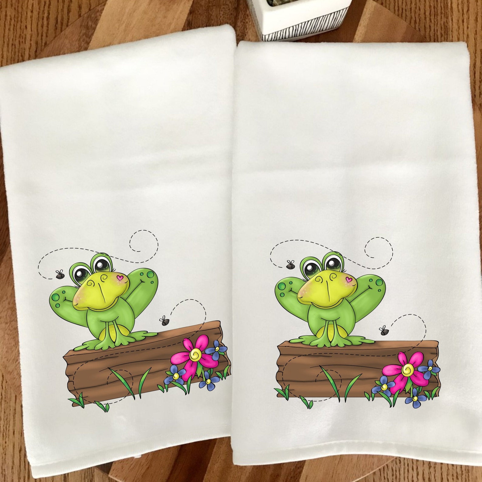 Frog Towel Set Kids Bath Towel Guest Bath Towels Fun Towel Etsy