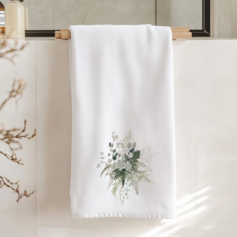 FernvilleCreationsCo Botanical Hand Towel - Thumbnail 3