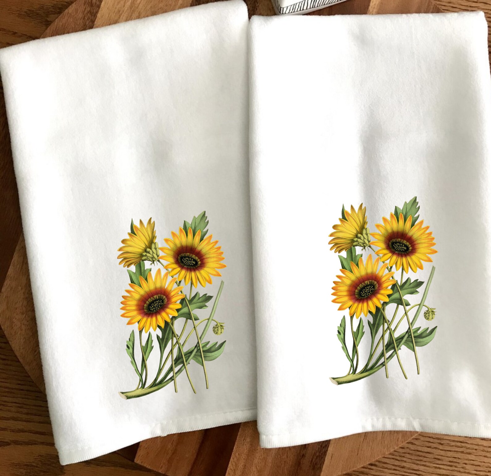 Yellow Daisy Hand Towels Yellow Flower Towel Set Ultra Plush Etsy