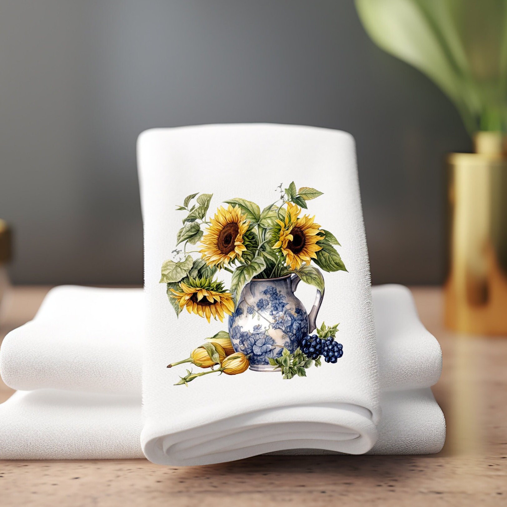 Sunflower bathroom towel set hotsell