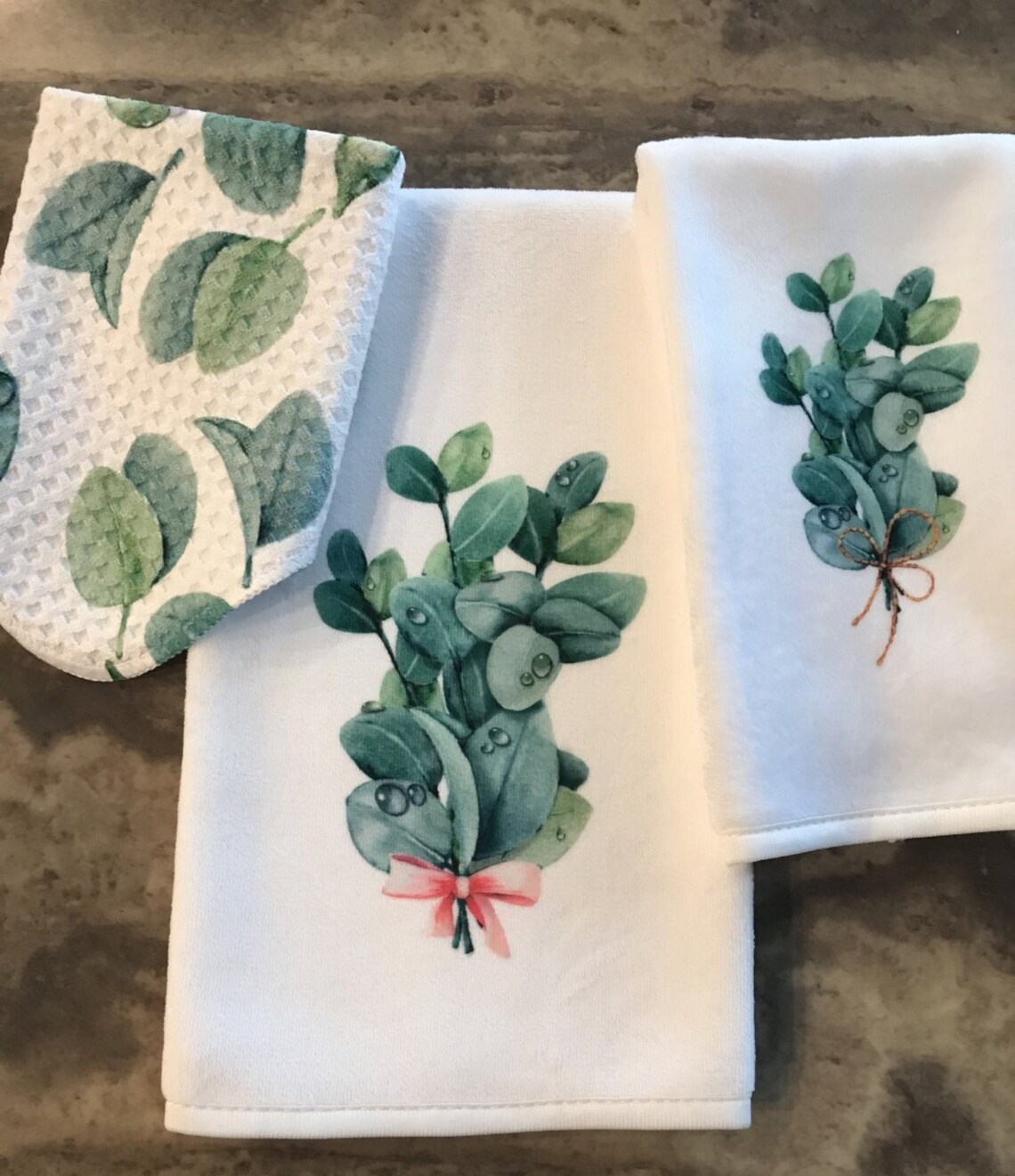 Eucalyptus Towel Set Limited Supply Hand Towel Fingertip Etsy