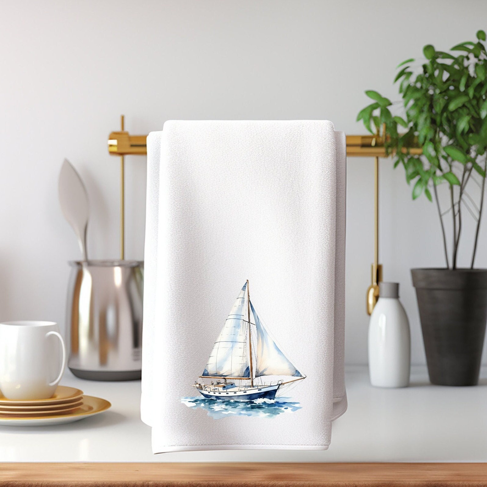 Nautical Hand Towel Etsy