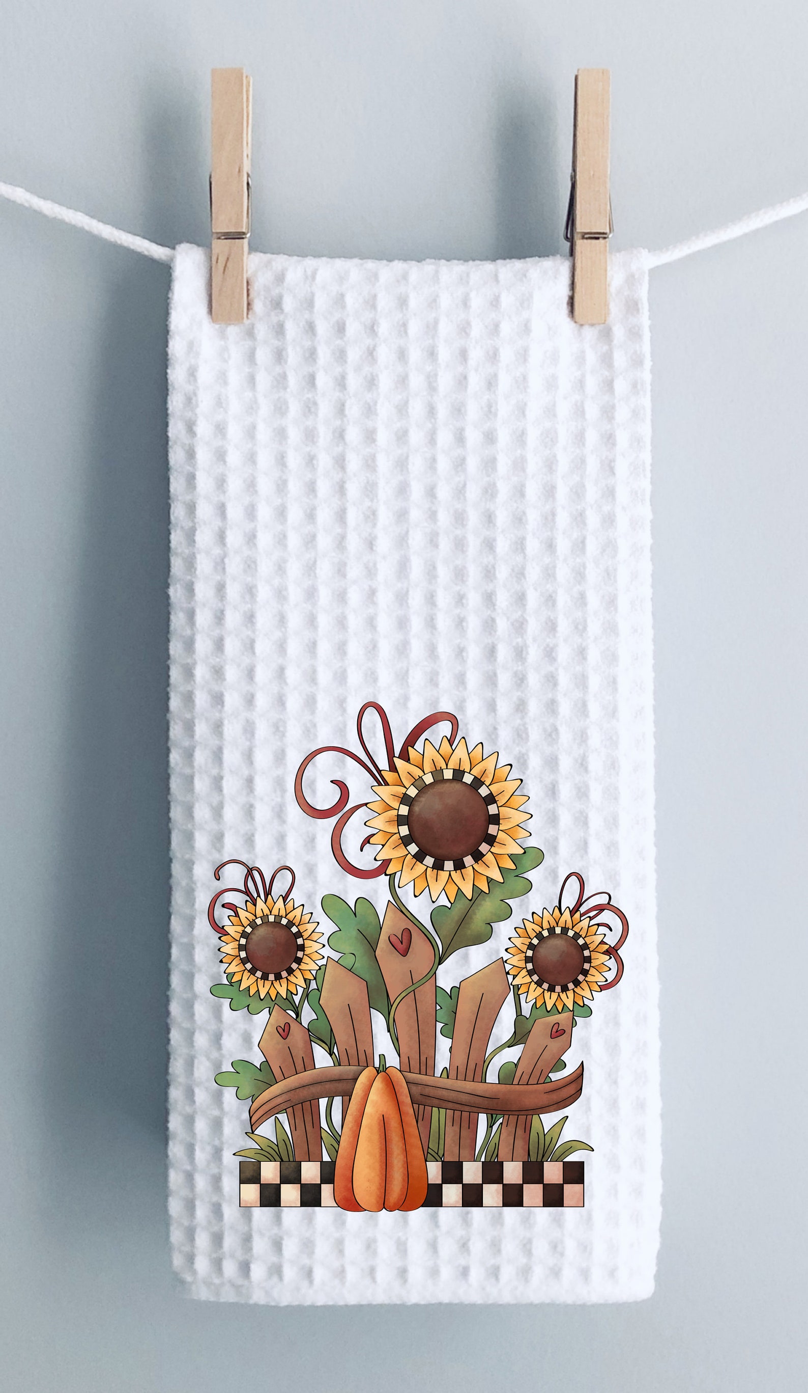 Autumn Sunflower Towel Fall Hand Towel Autumn Hand Towel Etsy