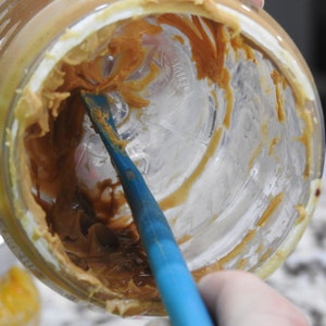 Can/Jar Scraper Spatulas (2). 1 for peanut butter and 1 for regular cans and jars. Long Handles. Silicone. Dishwasher-safe. Stops waste!