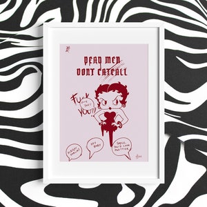 DON'T CATCALL | A5 Print / Wall Art | LGBTQIA+ / Queer / Lesbian / Gay / Art / Digital Art / Poster / Feminist Art / Betty Boop