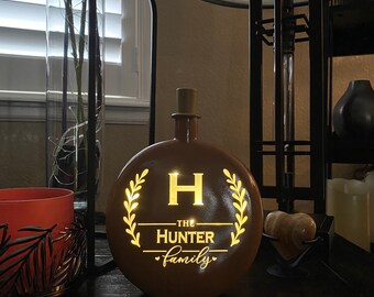 Diese Familie Personalisierte Flaschenlampe