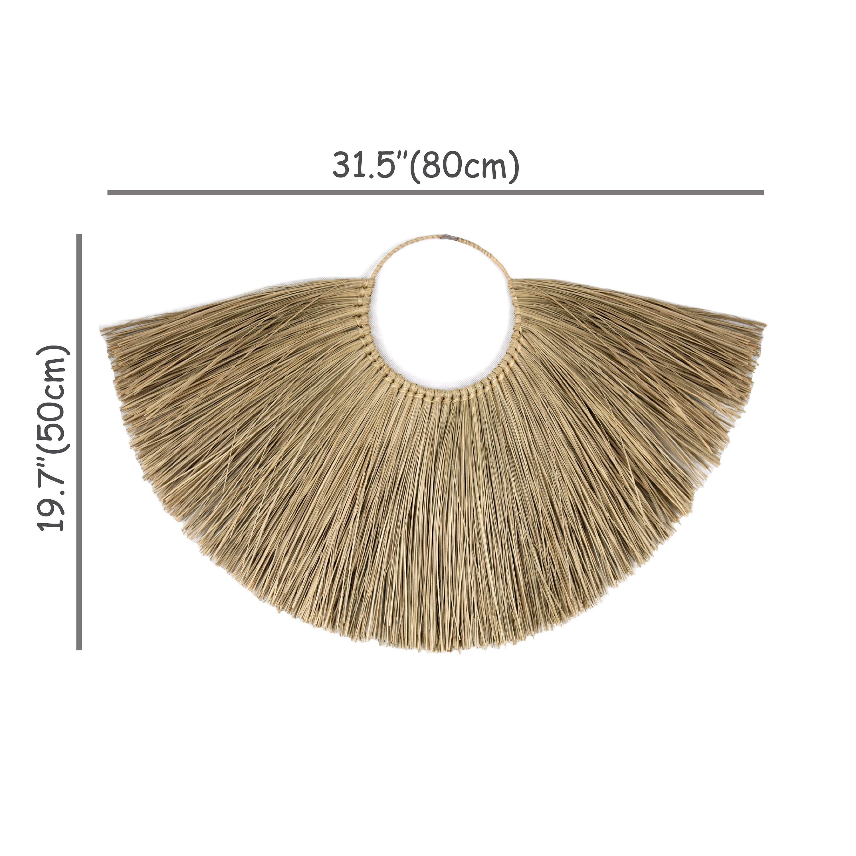 20x31 Giant Seagrass Fan Wall Decor Rustic Wall Etsy