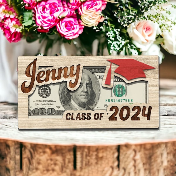 Graduation Money Holder SVG, Class of 2024, High School Graduation, Graduate Student, Senior 2024 Money Holder, Graduation SVG Cut File