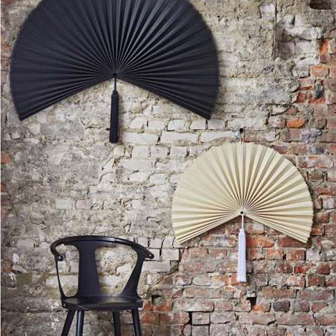 UK Giant Bamboo Folding Wall Fan Extralarge Bedroom Etsy