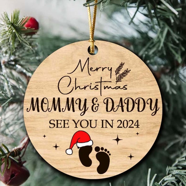 Merry Christmas Mommy & Daddy See You in 2024 Svg Etsy