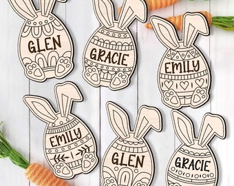 Easter DIY Svg Laser Cut File, Personalized Paint Kit Svg File, Easter for Kids, Easter Basket Stuffers Svg, Easter for Kids, Easter Eggs