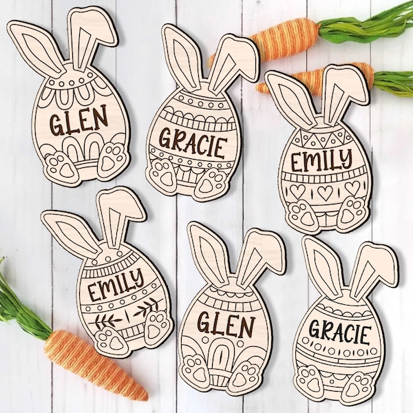 Ostern-DIY-Svg Laser-Cut-Datei, personalisierte Paint Kits-Svg-Datei, Ostern für Kinder, Osterkorb Füllungssvp, Ostern für Kinder, Ostereier