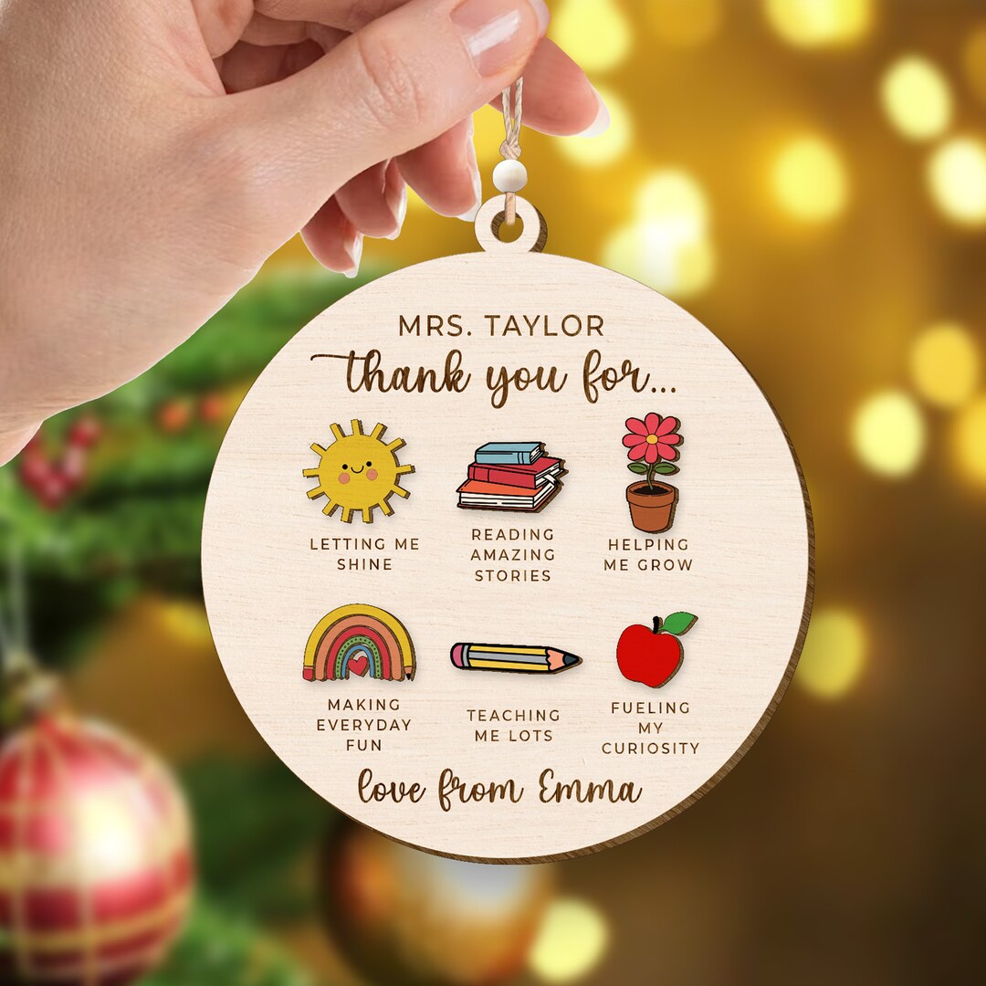 Thank You Teacher Gift SVG Laser Cut, Back to School, Teacher ...
