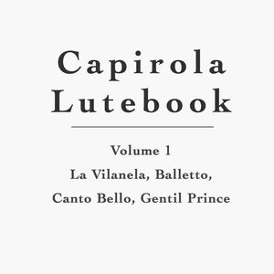 カピローラ リュートブック 第 1 巻 (PDF)