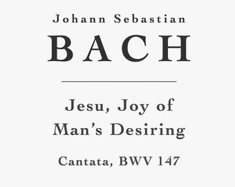 Jesu, Joy of Man’s Desiring by Bach (PDF)