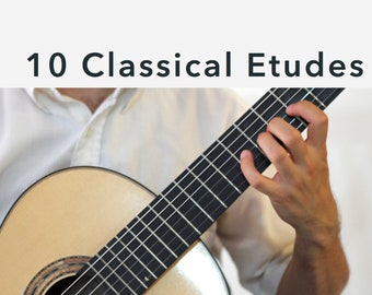 Zehn klassische Etüden für Gitarre (PDF)