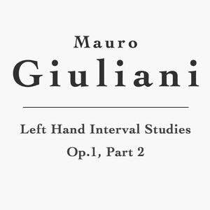 Studi a intervalli della mano sinistra di Giuliani, Op.1, Parte 2 (PDF)