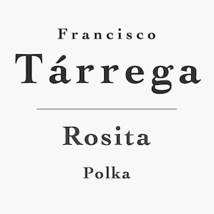 Rosita by Tarrega (PDF)