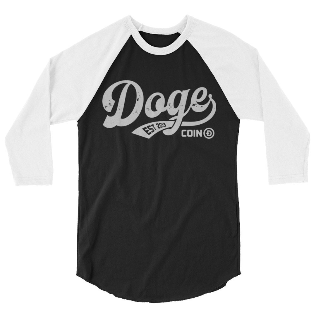 Doge Baseball Style 3/4 Sleeve Shirt - Etsy