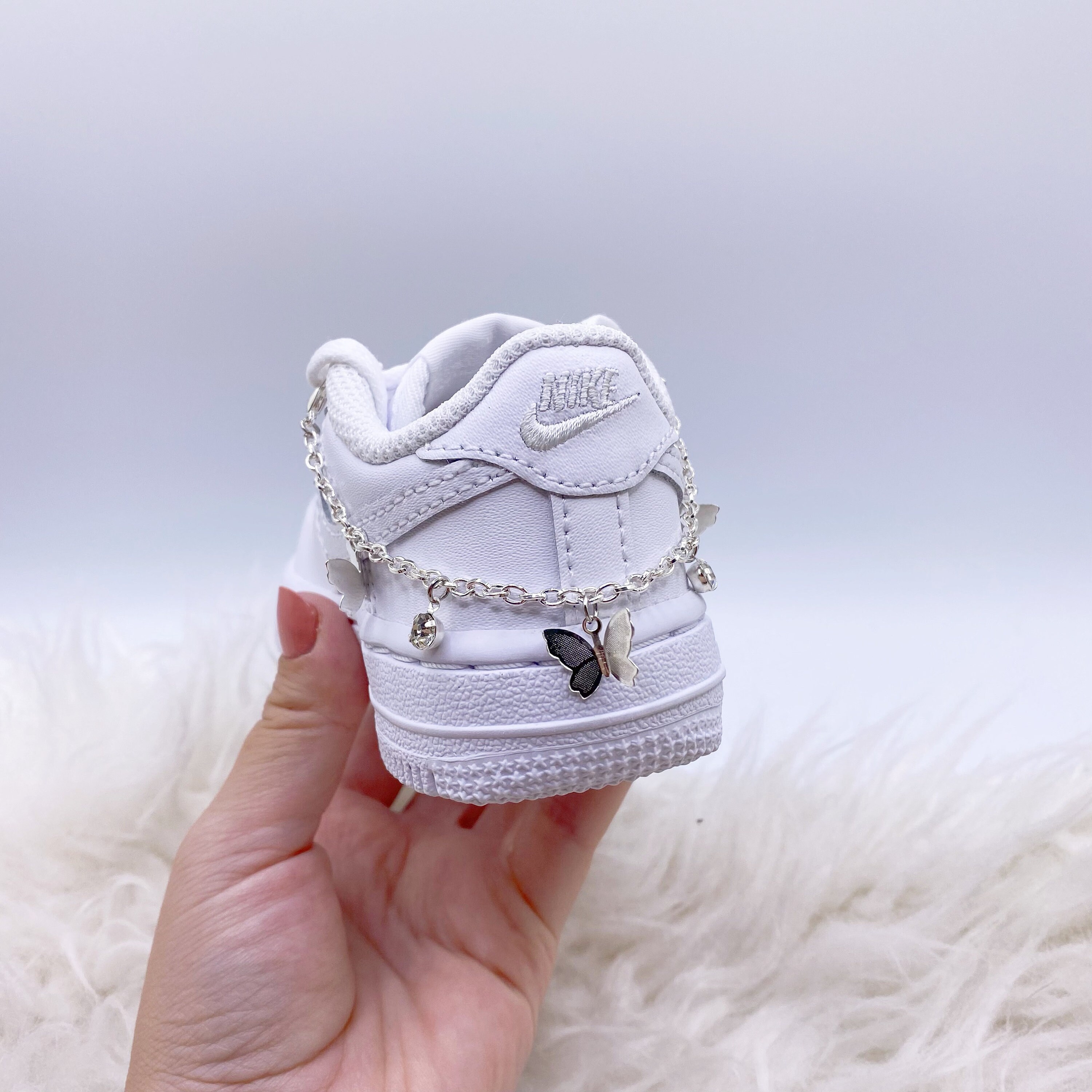 Cadena de zapatillas Butterfly Charm Nike Air Force 1 Etsy